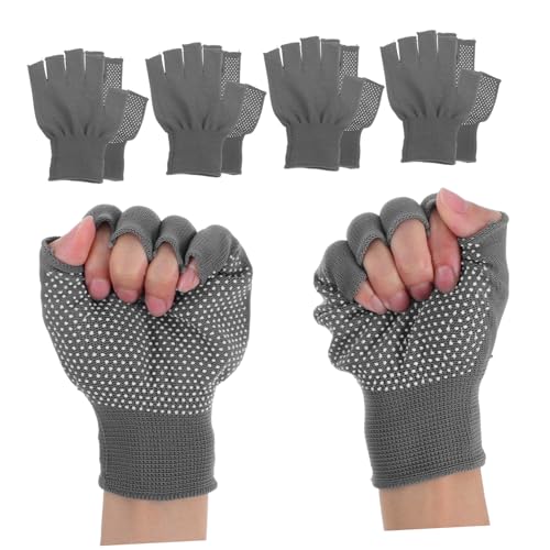 OSALADI 5 Pairs Breathable Fingerless Gloves for Winter Slip Knit Gloves for Driving Cycling and Outdoor Activities Comfortable and Practical Hand Protection