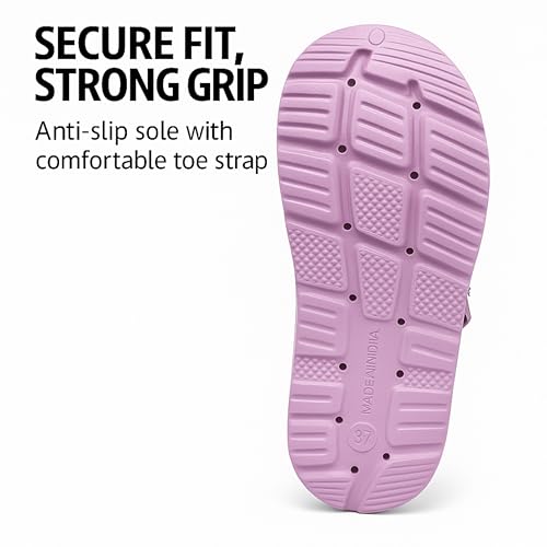 Image of ORTHO JOY Orthopedic Arch Support Clogs for Women - Comfort Slip-On Toe Post Slides with Adjustable Strap & Cushion Sole
