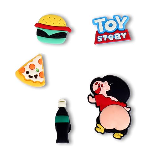Image of CASSIEY Polyvinyl Chloride Shoe Charms Clog Different Characters Used To Decorate Clogs Shoes For Rounded Holes Charms For Shoes