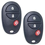 SUPALAND Key Fob Keyless Entry Fits for Toyota 2007-2017 Tundra /2005-2016 Tacoma / 2008-2013 Highlander / 2004-2015 Sienna /2008-2016 Sequoia Remote Control Replacement GQ43VT20T 89742-AE010