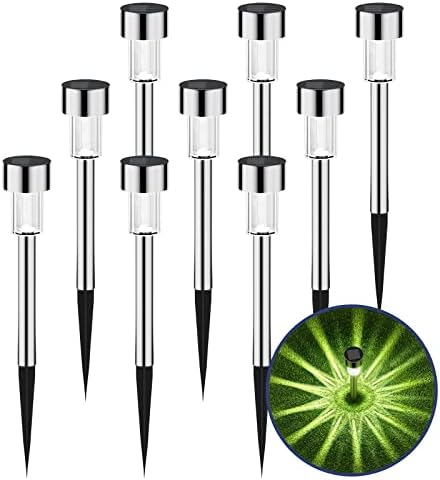 Cvosua Solar Outdoor Lights 12 Pack, Waterproof Outdoor Lights, Solar Garden Lights, Solar Powered Landscape Lighting for Pathway, Patio, Yard, Lawn, Walkway, Deck and Driveway