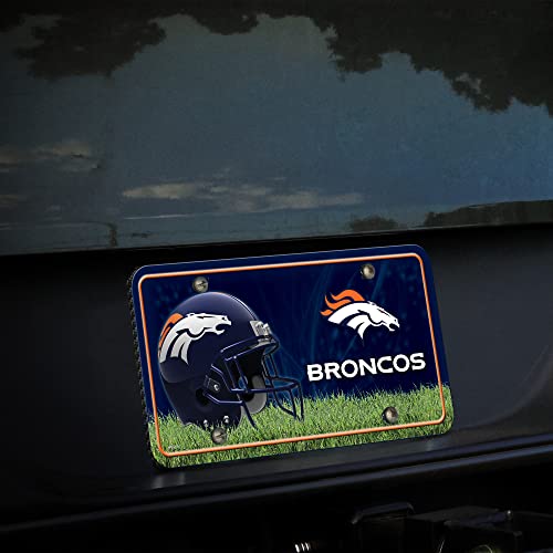 Plaque en métal NFL Denver Broncos de qualité supérieure pour supporter - 3