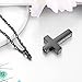 Cremation Cross Necklace for Ashes Stainless Steel Cross Urn Pendant Ashes Holder Memorial Jewelry-With Me Always