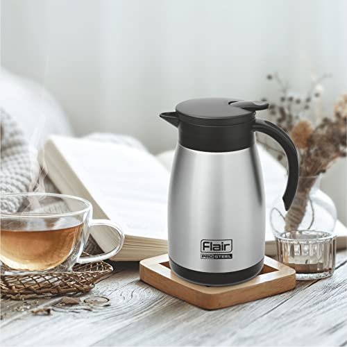 Image of Flair Cafe Vacuum Insulated Steel Kettle 750 ML (Silver)