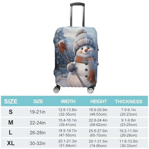 Housse de bagage grand format lavable Bonhomme de neige L - 2