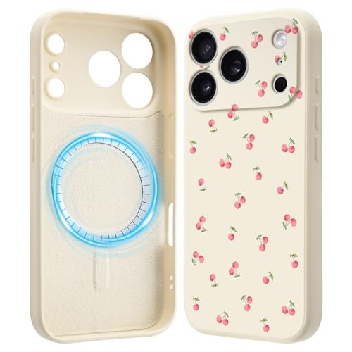 Coque iPhone 13 Pro anti-rayures rose cerise en silicone doux compatible MagSafe