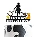 Cowboy Cake Topper, Cowboy Theme Happy Birthday Cake Topper, Western Theme Birthday Party Decoration (Glitter)