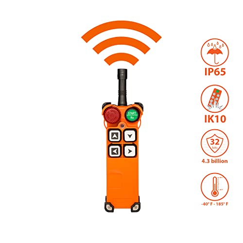 Prowinch 1 Ton Electric Chain Hoist With Wireless Remote Control System Single Phase 2000Lbs Load Capacity 20Ft Lift Height Hook Mount Chain Hoist G80 Electric Hoist Double Chain #TOP5