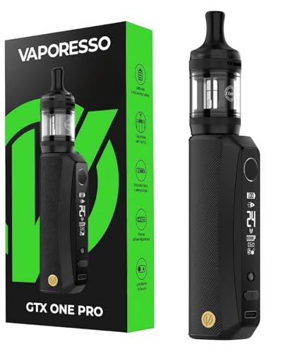 For Vaporesso GTX One Pro Kit 3000mAh GTX One Pro Box Mod 40W Box + 3ml XTank T Atomizer GTX Coil 0.6ohm 1.2ohm - Sans nicotine (Noir)