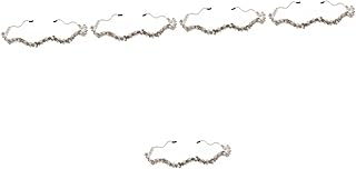 FOMIYES 5pcs Wavy Shape Rhinestone Headband for Women Sparkly Hair Jewelry Accessory for Parties Weddings and Special Occasions Chic Hairwear Fixed and Rhinestones