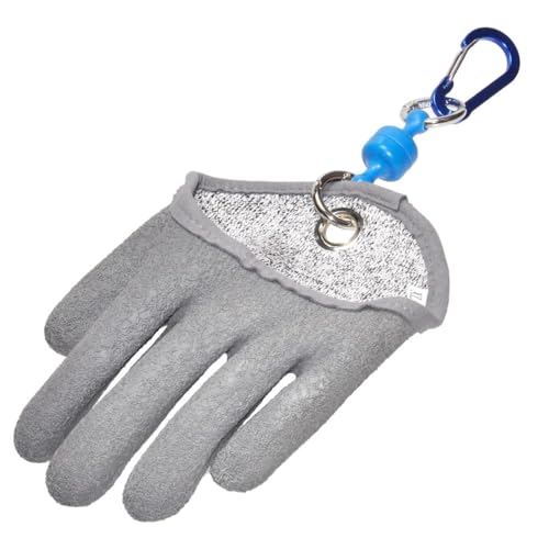 GOODYSHOP 【 左手用 】 フィッシング グローブ 防水 防刃 耐切創 マグネット リリーサー カラビナ 釣り GD-FISHGLOVE