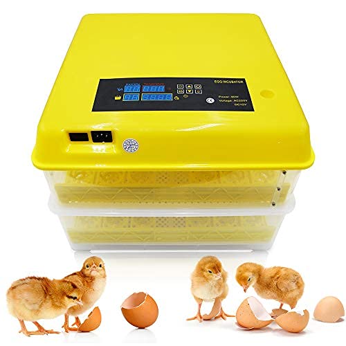 Huatuo Incubadora de huevos más nueva de , 96 control de temperatura transparente digital, giro automático (220 V)