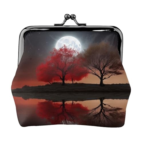 Petit porte-monnaie de qualité supérieure Red Tree, pochette élégante en similicuir