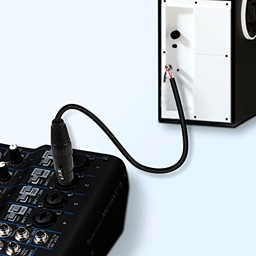 Meiriyfa Xlr Cable Microphone Cable 3Pin Xlr Pigtail Bare Wire Open End Gold Plated Xlr Connector Speaker Cord Replacement Audio Cable For Dj/Pa Amplifier Subwoofer-2M (Xlr Male) #TOP6