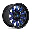GLOSS BLACK BLUE TINTED CLEAR