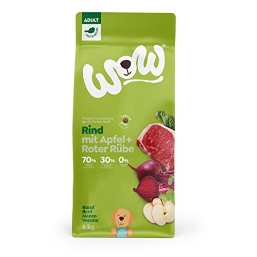 Produktbild von WOW Trockenfutter Adult Rind mit Apfel und Roter Rübe - 6 kg