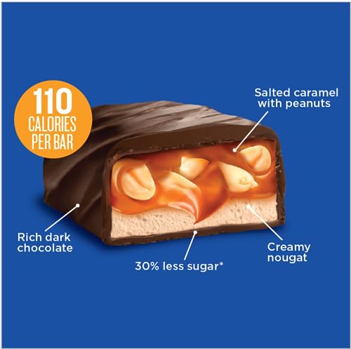 Little Secrets, Bars Nougat Chocolate Dark Peanut Caramel Bag, 3.9 Ounce - image 4