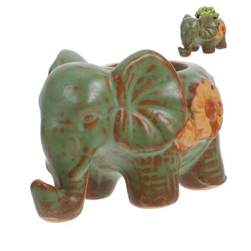 Toddmomy Maceta Cerámica de Miniatura para Suculentas Decoración Vintage para Interior y Jardín Maceta Adorable para Plantas Estilo Rústico y para y Pequeños