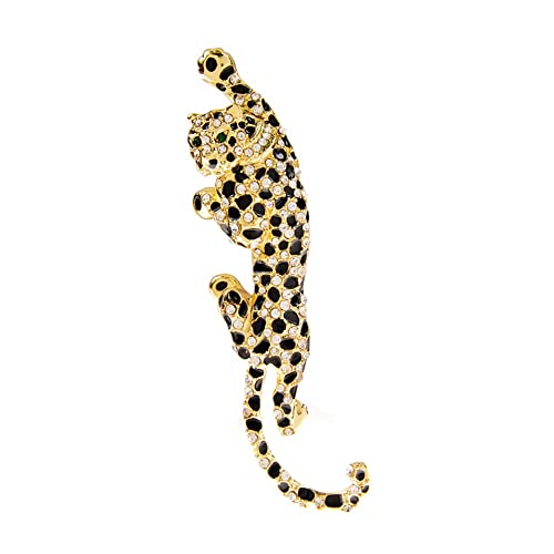 Broche léopard strass élégante pour illuminer vos tenues de soirée