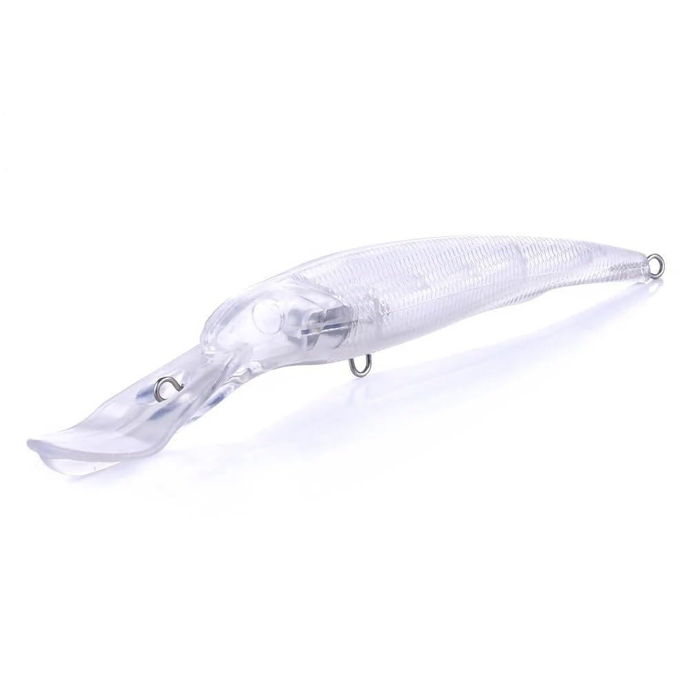 100pcs Minnow 9.8g/15g/27.9g señuelos de Pesca de embrión no Pintado Artificial