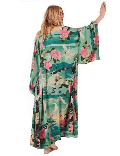 shermie Women's Long Kimono Bohemian Loose Causal Summer Beach Bikini Swimwear Swimsuit Cover Up