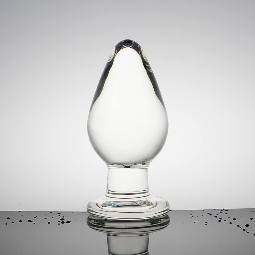 Plug Anale in Vetro Crystal Glass Plug Giocattolo Sessuale 10 * 4 cm Giocattolo Anale Principiante per Donne e Uomini Masturbazione Stimolazione del Punto G Plug Anali Giocattoli Sessuali