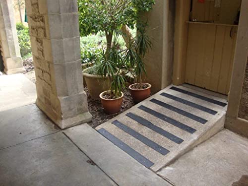 Image of JSITON Anti Skid-Anti Slip Black Tape Fall Resistant with PET Material and Solvent Acrylic Adhesive Tape for Slippery Floors, Staircase, Ramps, Indoor, Outdoor Use