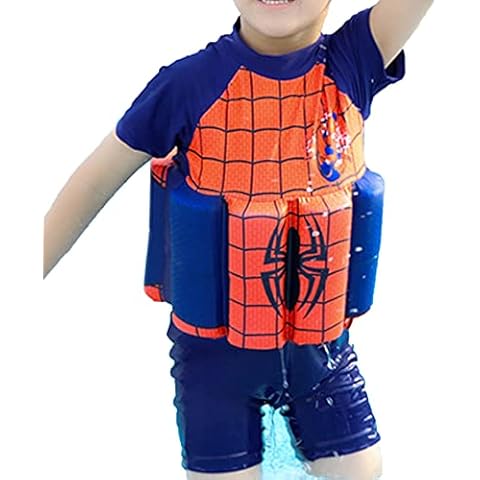 MODRYER Child Boys Girls Swimwear Buoyancy Swimsuit One-Piece Float Suit Training Swimming Costume Flotation Beachwear Pool Toddler Beachwear Red XL 110 ~ 120 cm Cover