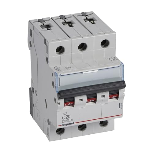 Legrand TX3 403546 disjoncteur 3P C20 protège avec un pouvoir de coupure 6kA