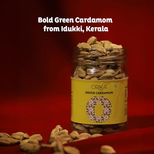 Image of Royal Ritual Gift Box | Kashmiri Pampore Saffron 0.25g, Idukki Bold Green Cardamom 25g & Espresso Till Laddoo | Premium Indian Spices & Gourmet Delight