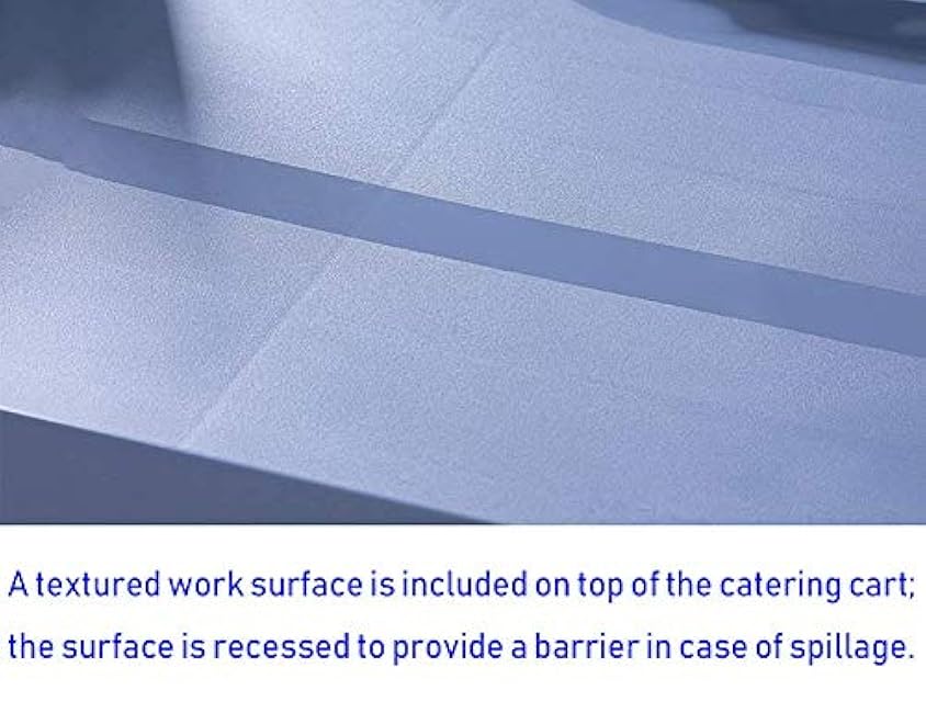 Movable Hand Trucks Storage Cart,Kitchen Hotel Caterolling Cart with Handleplastic Restaurants Service Trolley with Large Universal Wheel(Black-107 * 51 * 97Cm)-NBCesJRA