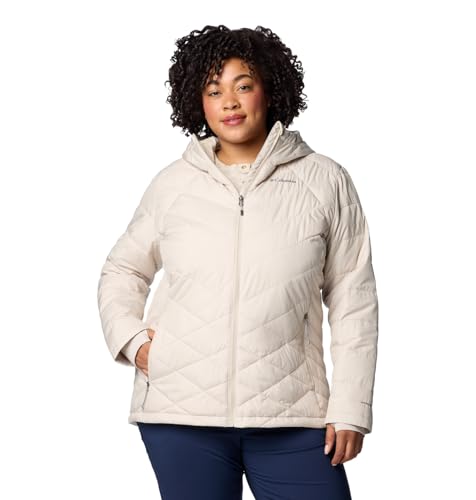 Columbia Womens Heavenly Hooded Puffer Jacket, Dark Stone, Small