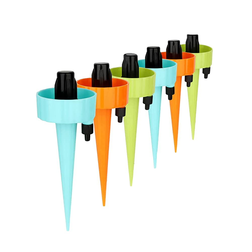 Amazon.co.jp: 6パック 水やり当番 自動給水キャップ じょうろ 自動