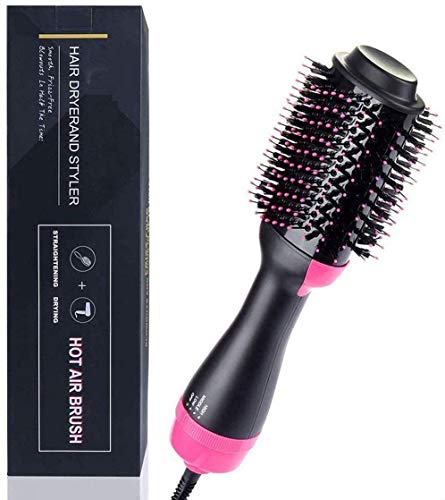 Hair Dryer Brush,3-in-1Hot Air Straightener Curler Function, Hair Styler, Anti-scald,Perfect Hot Air Brush for Women