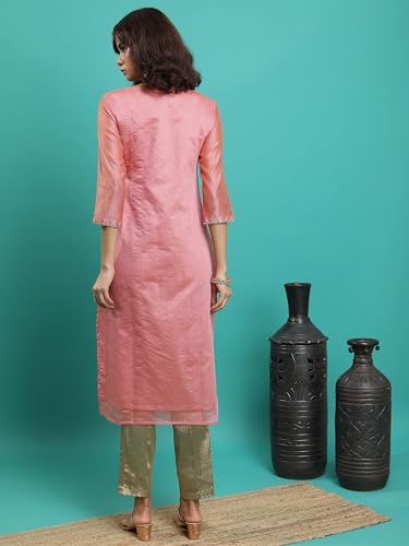 Image of Vishudh Women's Kurta | Comfortable Ethnic Wear for Daily Use | Lightweight & Breathable Indian Top