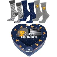 soxo Abuelo Calcetines Hombre Divertidos Algodon Regalos