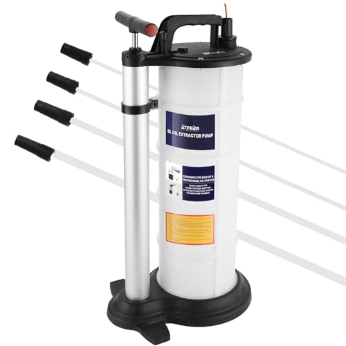 ATPEAM 9L Ölabsaugpumpe Auto, Handpumpe Öl Absaugpumpe, Bremsenentlüftungsgerät für Flüssigkeitsabsaugung, Ölwechselpumpe für KFZ und Fahrzeuge