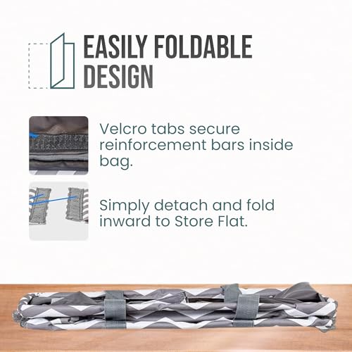 Image of Extra Large Utility Tote Bag - Oversized Collapsible Pool Beach Canvas Basket