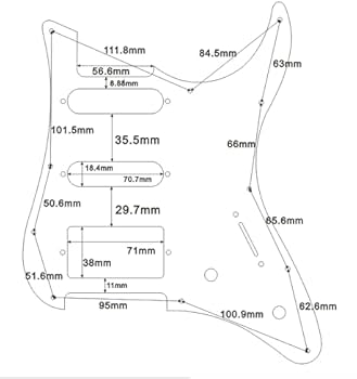 Amazon | エレキギターピックガード For Yamaha Pacifica EG 112
