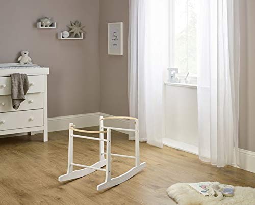 Standard Rocking Moses Basket Stand (White)