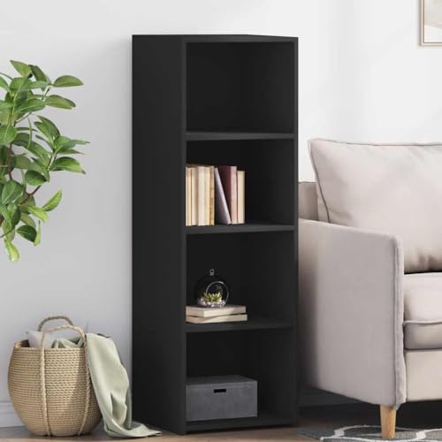 Highboard negro de madera con gran almacenaje y diseño moderno 2