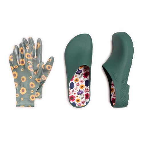 Image of MUK LUKS Women's Garden Clogs and Gloves Sets