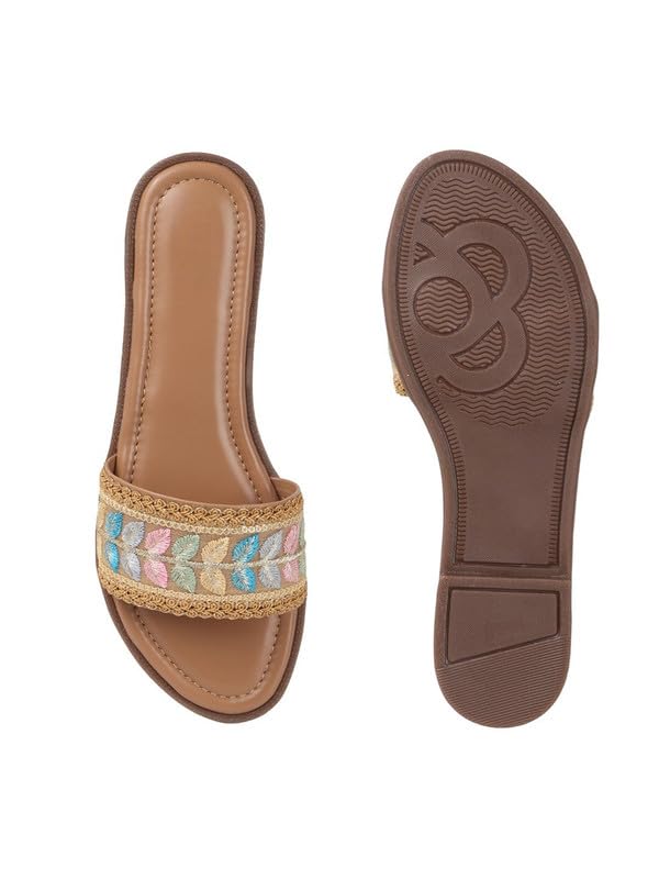 Image of Sukun DV 9004 Women's Lightweight Cushioned Flat Sandals Stylish Adjustable & Slip-Resistant Comfort for Girls & Ladies