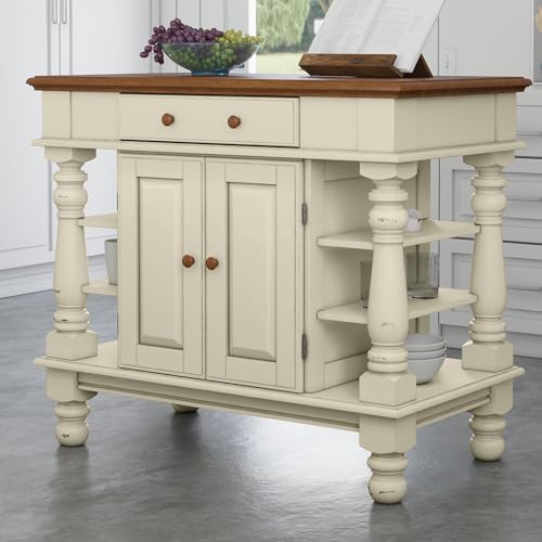 Homestyles-Americana-Kitchen-Island-Off-White-Stationary-Kitchen-Island-with-Storage-and-Hardwood-Top Homestyles Americana Kitchen Island Off White Stationary Kitchen Island with Storage and Hardwood Top
