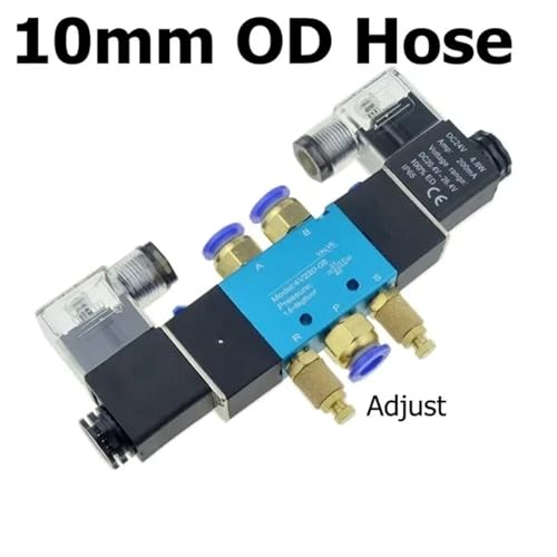 Vanne solénoïde électrique pneumatique double pilotage 24V résistant aux vibrations 10mm