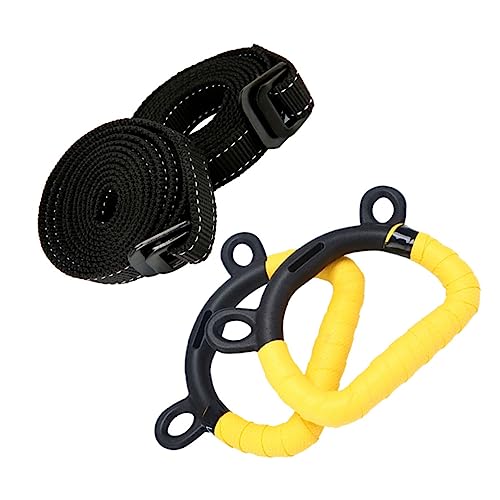 GOOHOCHY Gymnastics Rings Kids Indoor 2pcs Plastic Children Workout Rings Gymnastics Equipment for Kids Full Body Workout