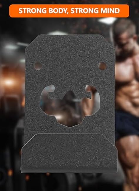 Weight Bench Hanger Wall Mount with Rubber Matting, Gym Bench Wall Holder 200 lb Capacity Hang Hex Bars Tricep Bars, Strength Training Free-Weight Racks