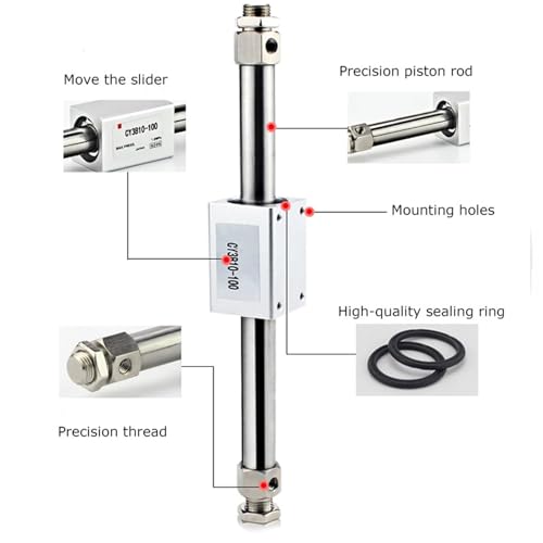 Accouplement magnétique CY3B20 vérin longue course aluminium