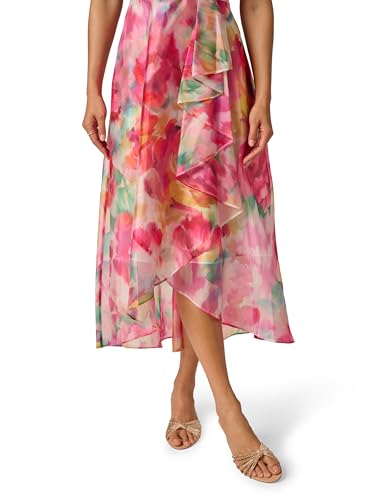 Image of Adrianna Papell Printed High-Low Dress