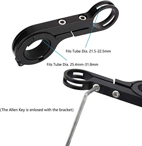 image for Wisdoman Bicycle Bike Handlebar Extension Bracket Flashlight Mount Ext